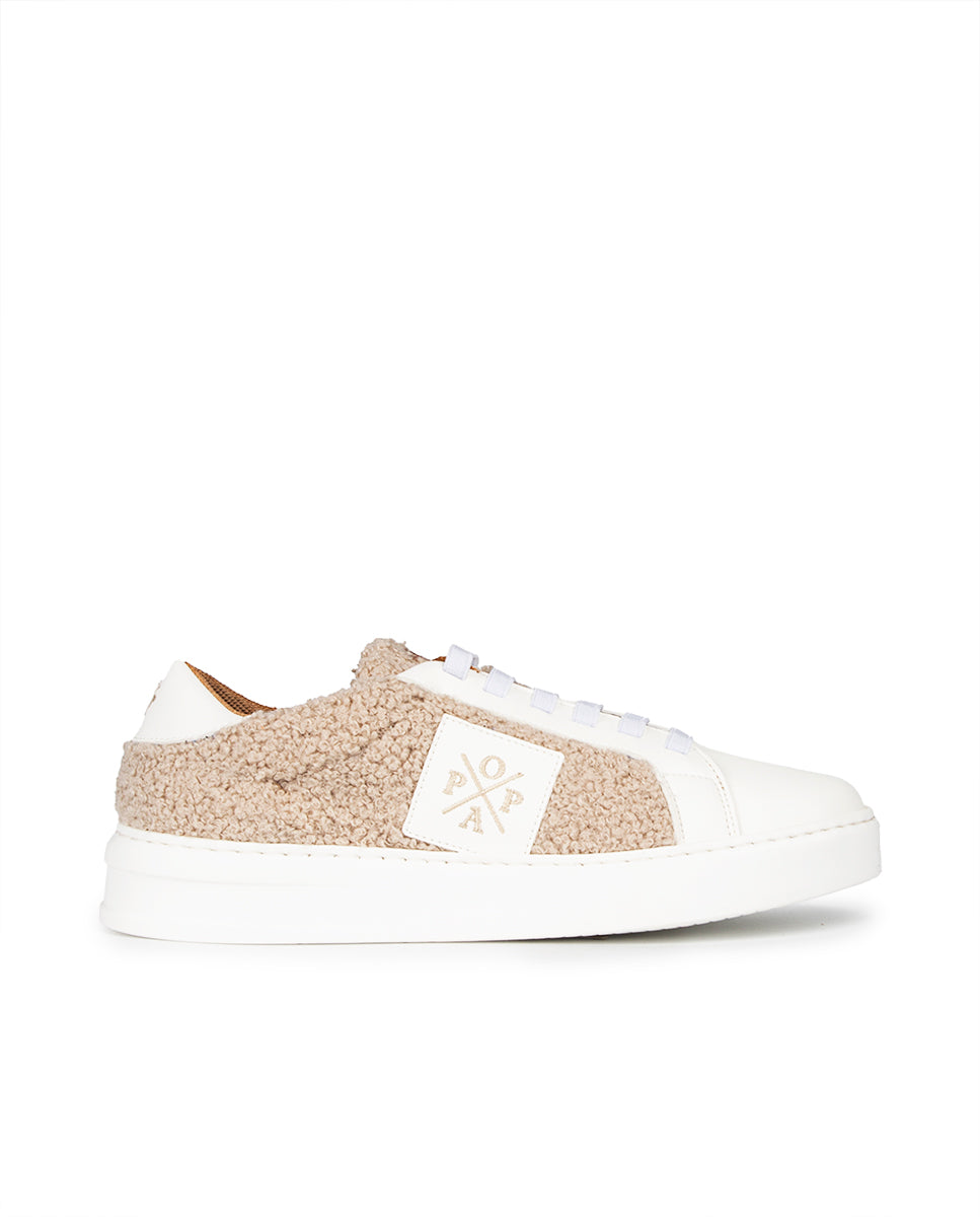 Macera Sheepskin Beige Sneaker