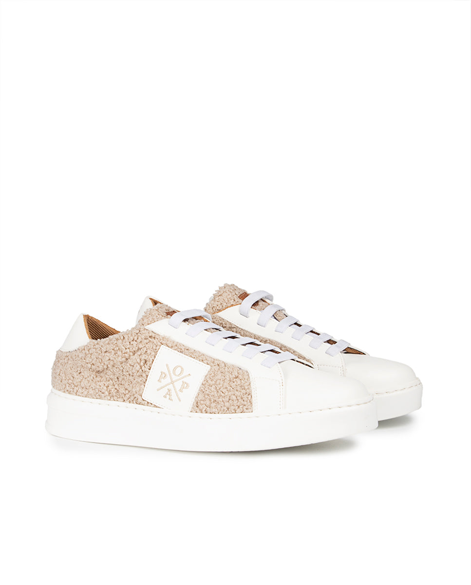 Macera Sheepskin Beige Sneaker