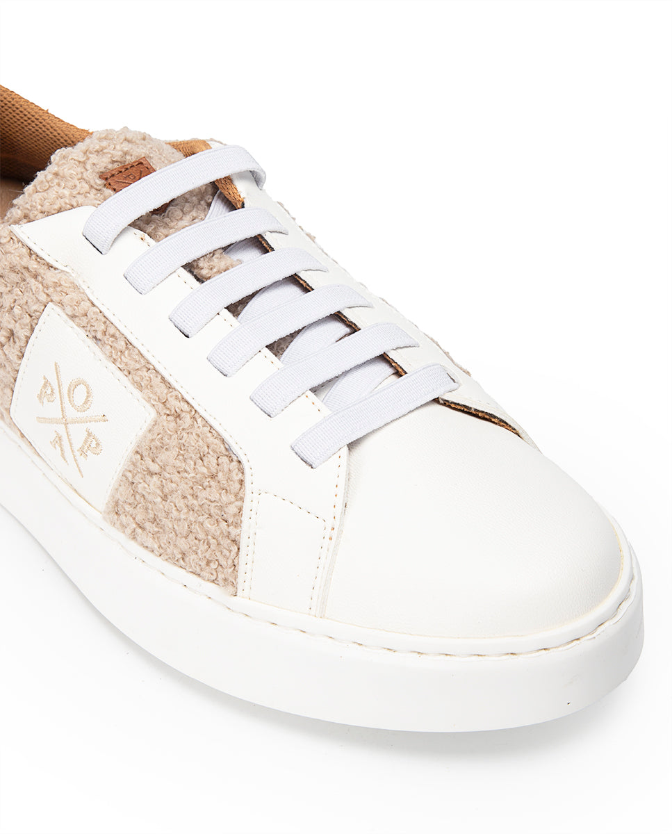 Macera Sheepskin Beige Sneaker