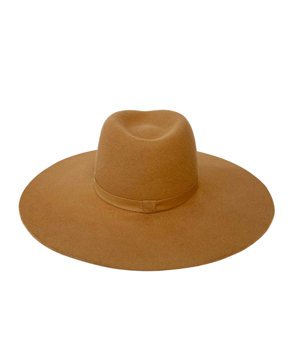 Chapéu de feltro cinza-gengibre