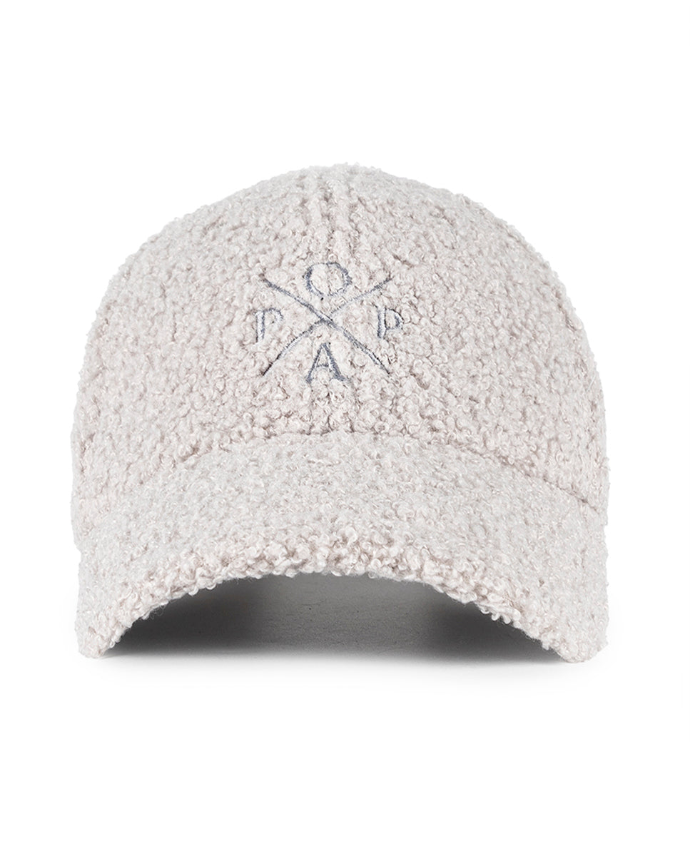 Popa Grey Sheepskin Cap