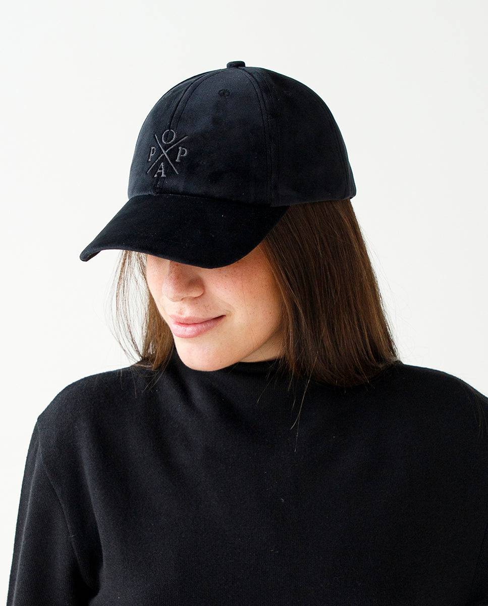 Gorra Popa Terciopelo Negro