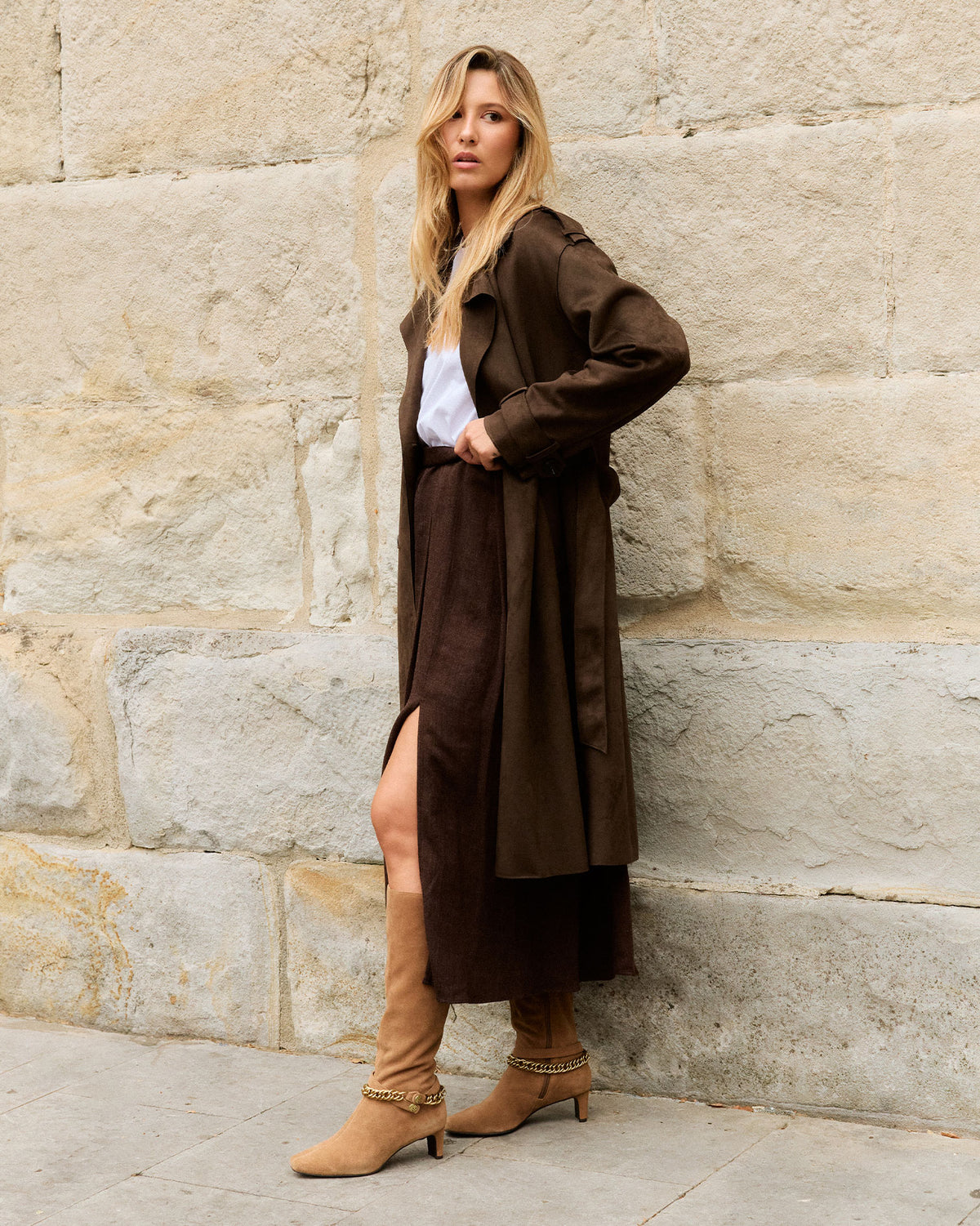 Bota Beige de Mujer Leiva