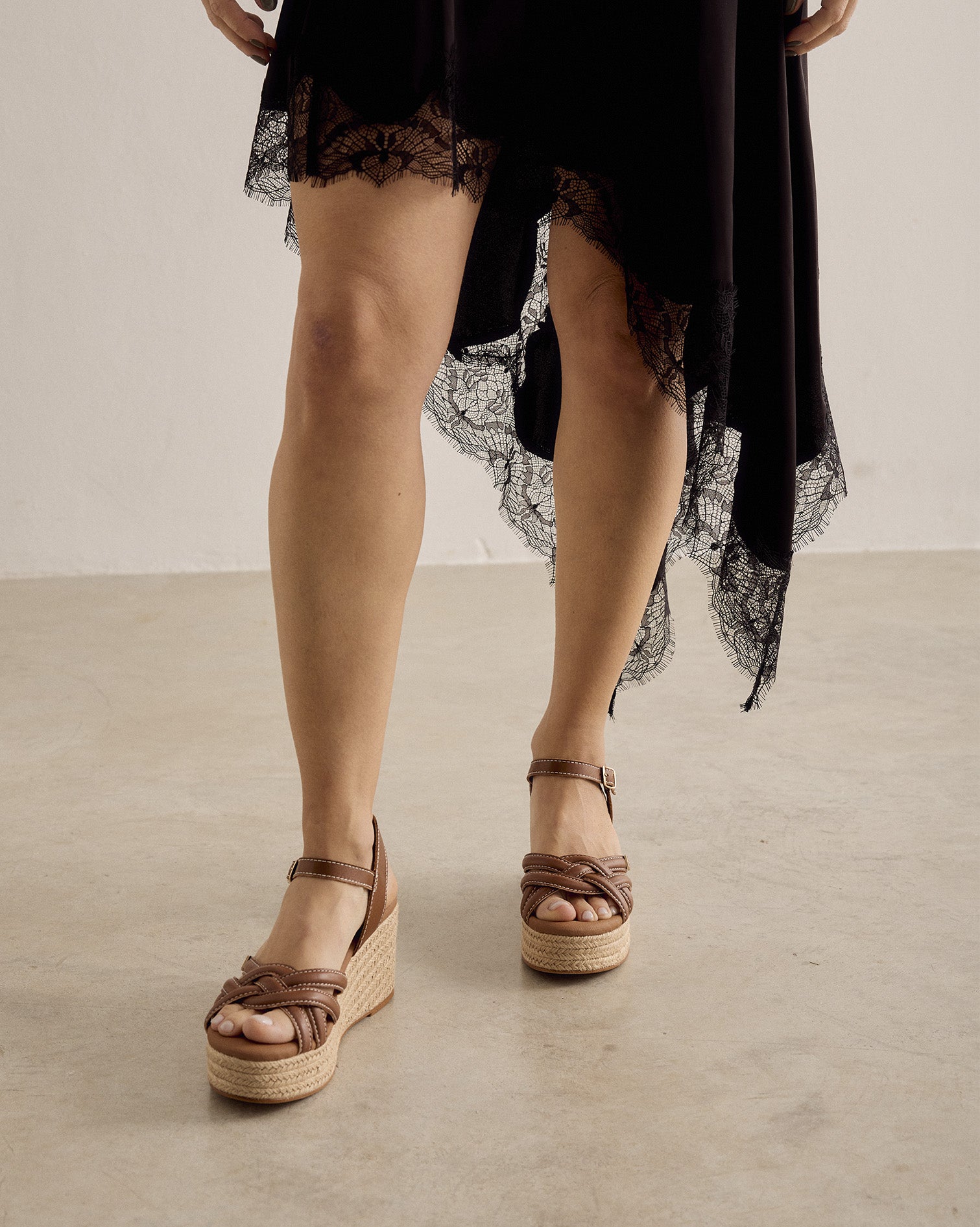 Cuña Marinha Tiras Cuero