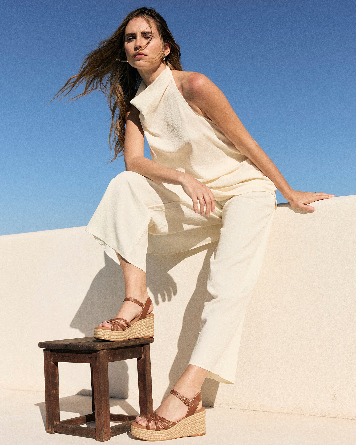 Cuña Marinha Tiras Cuero