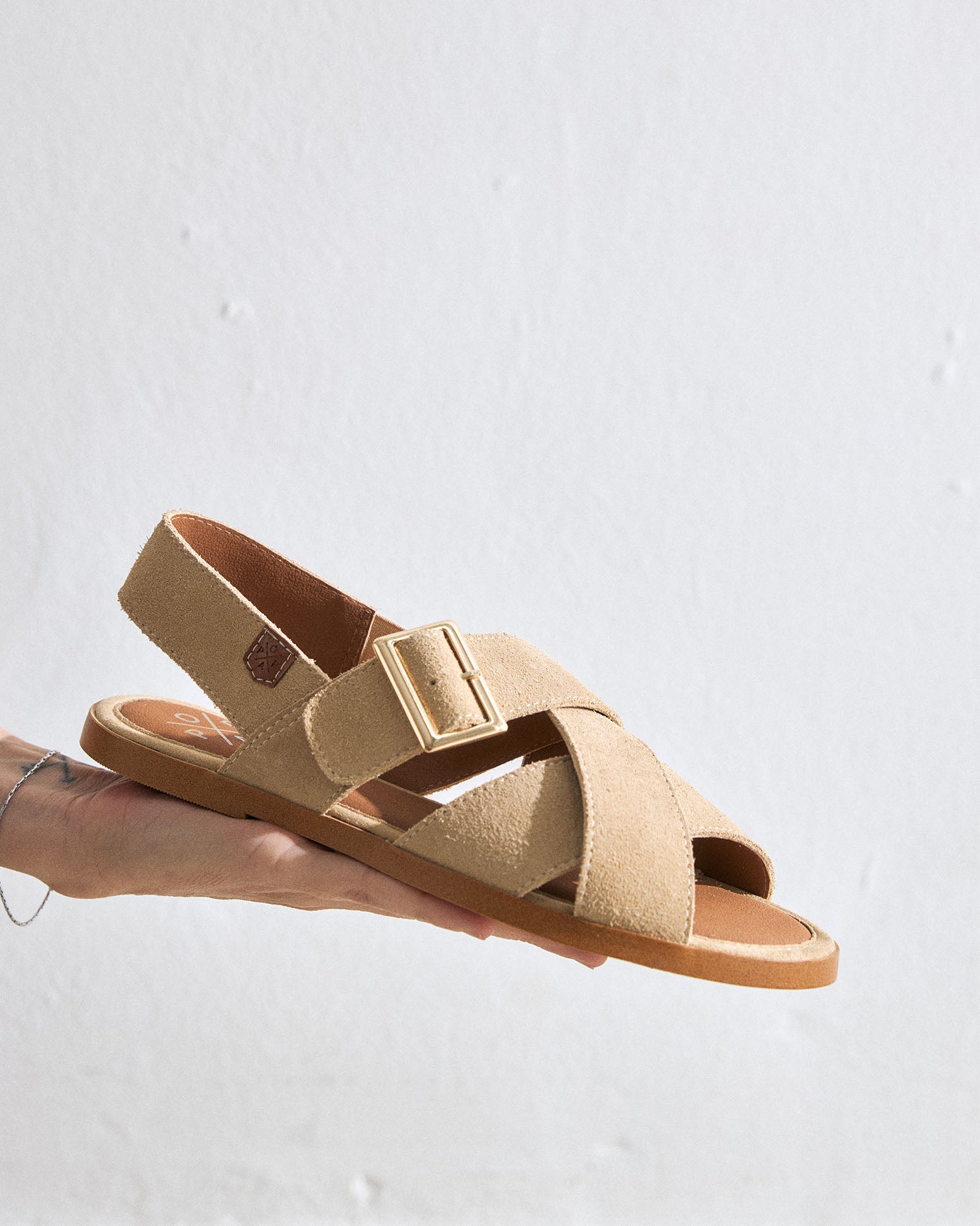 Sandalia Mirissa Serraje Beige