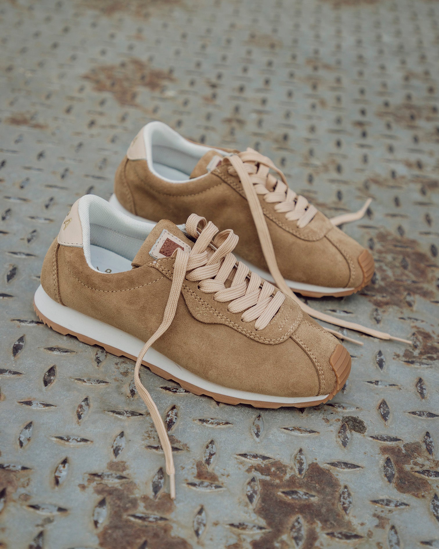 Kira Beige Suede Sneaker