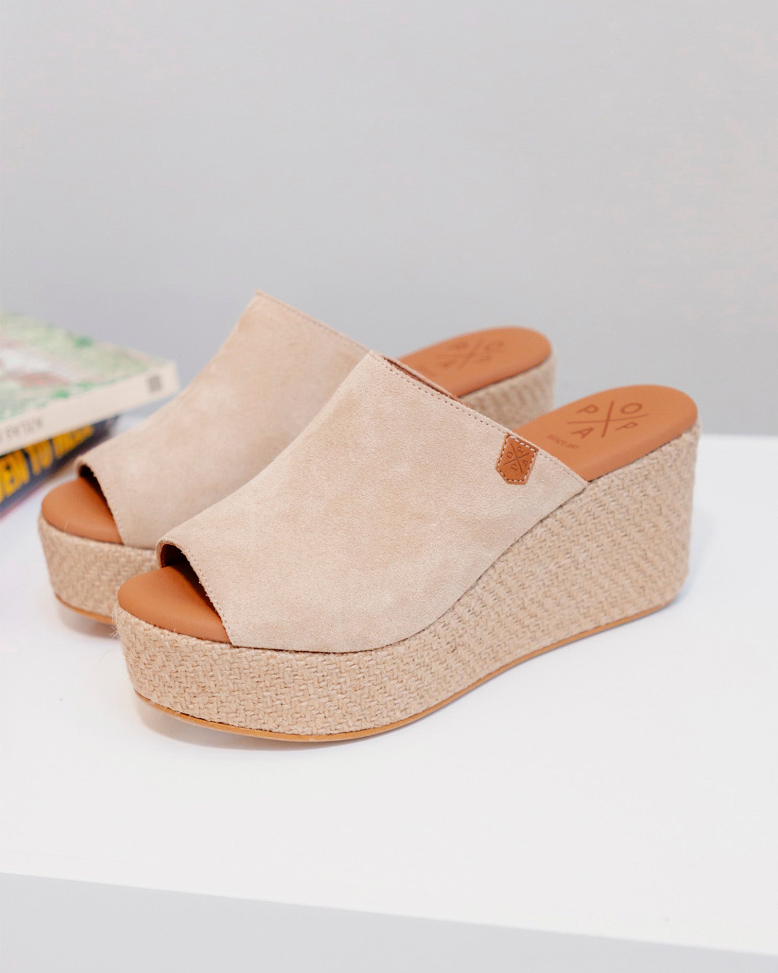 Low Wedge Jute Sand Sefri Beige