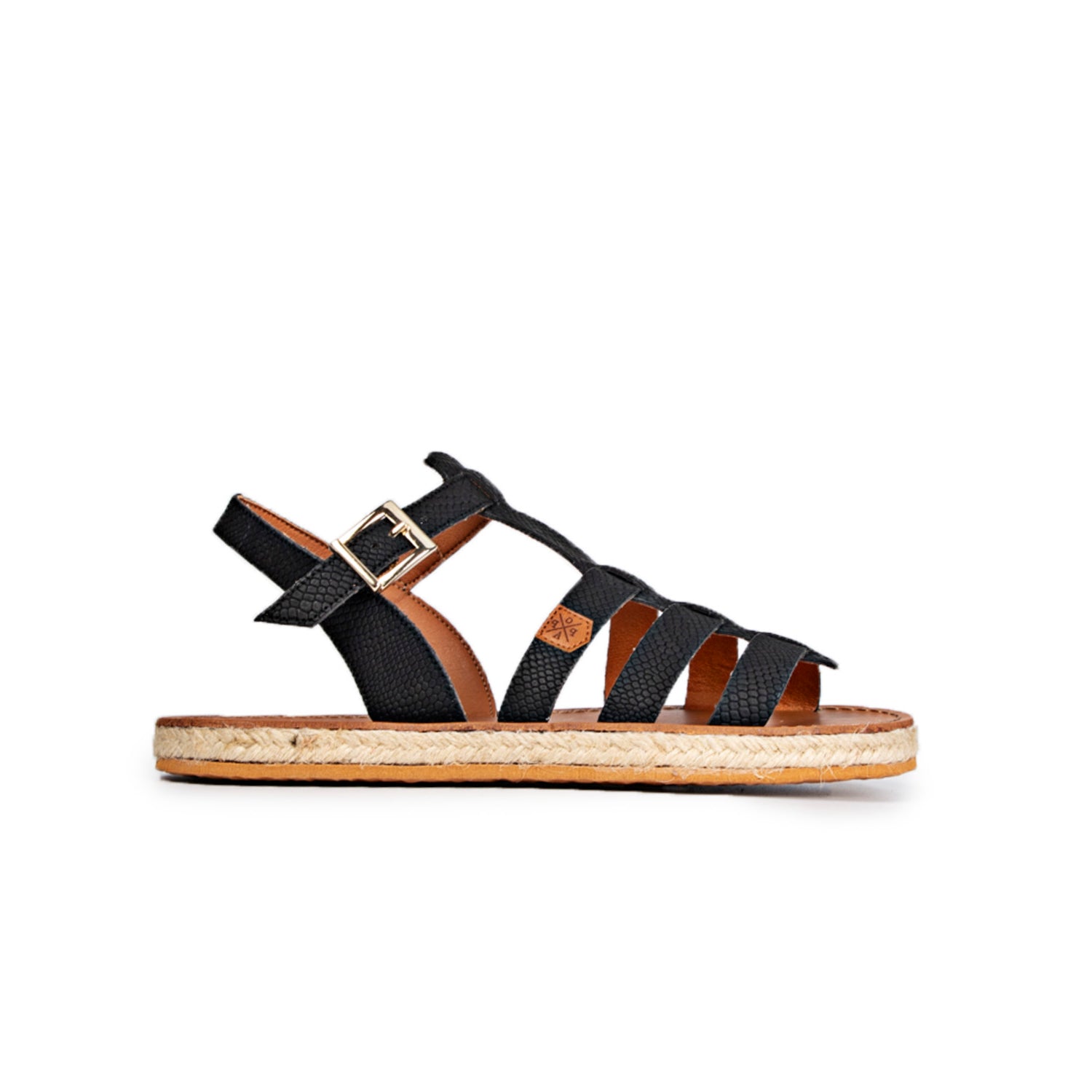 Menorquina Flat Iggy Black Suede