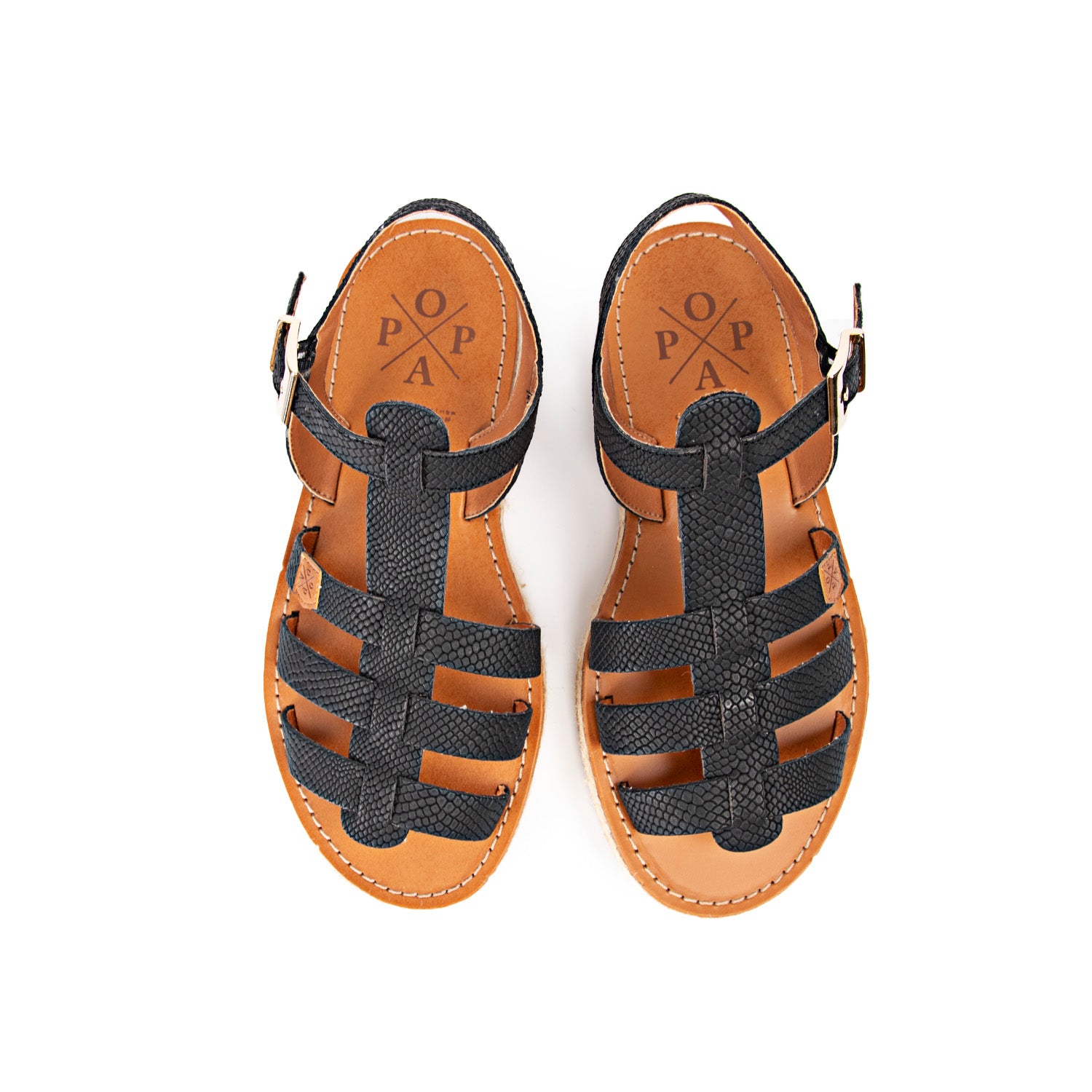 Menorquina Flat Iggy Black Suede