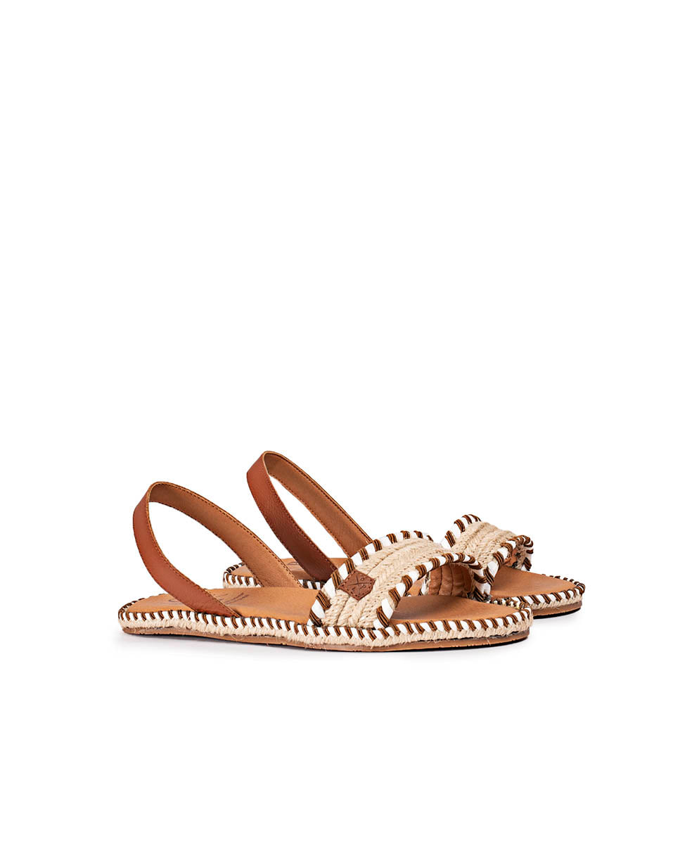 Flat Mendoza Sutach Leather Menorcan Sandals