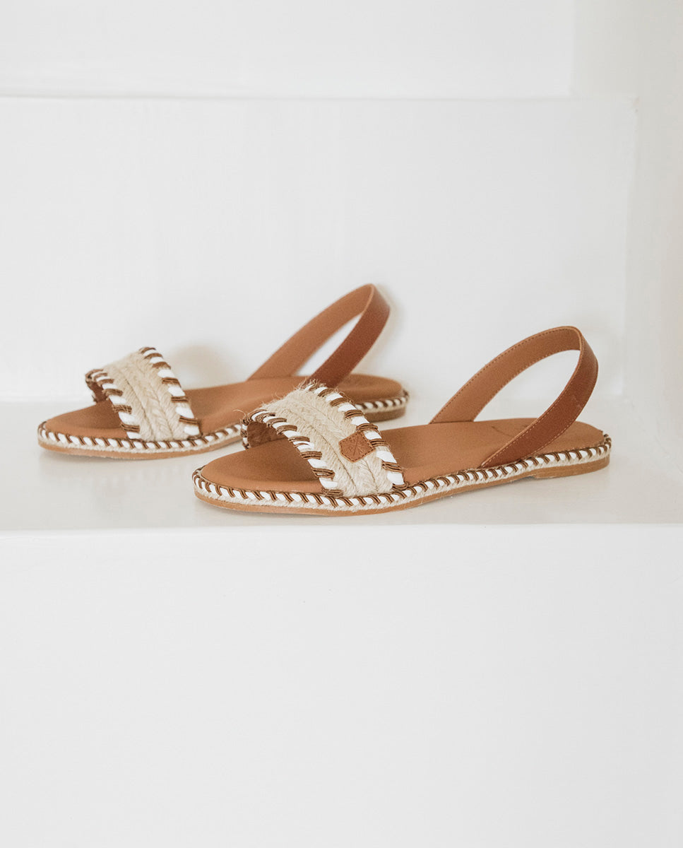 Flat Mendoza Sutach Leather Menorcan Sandals