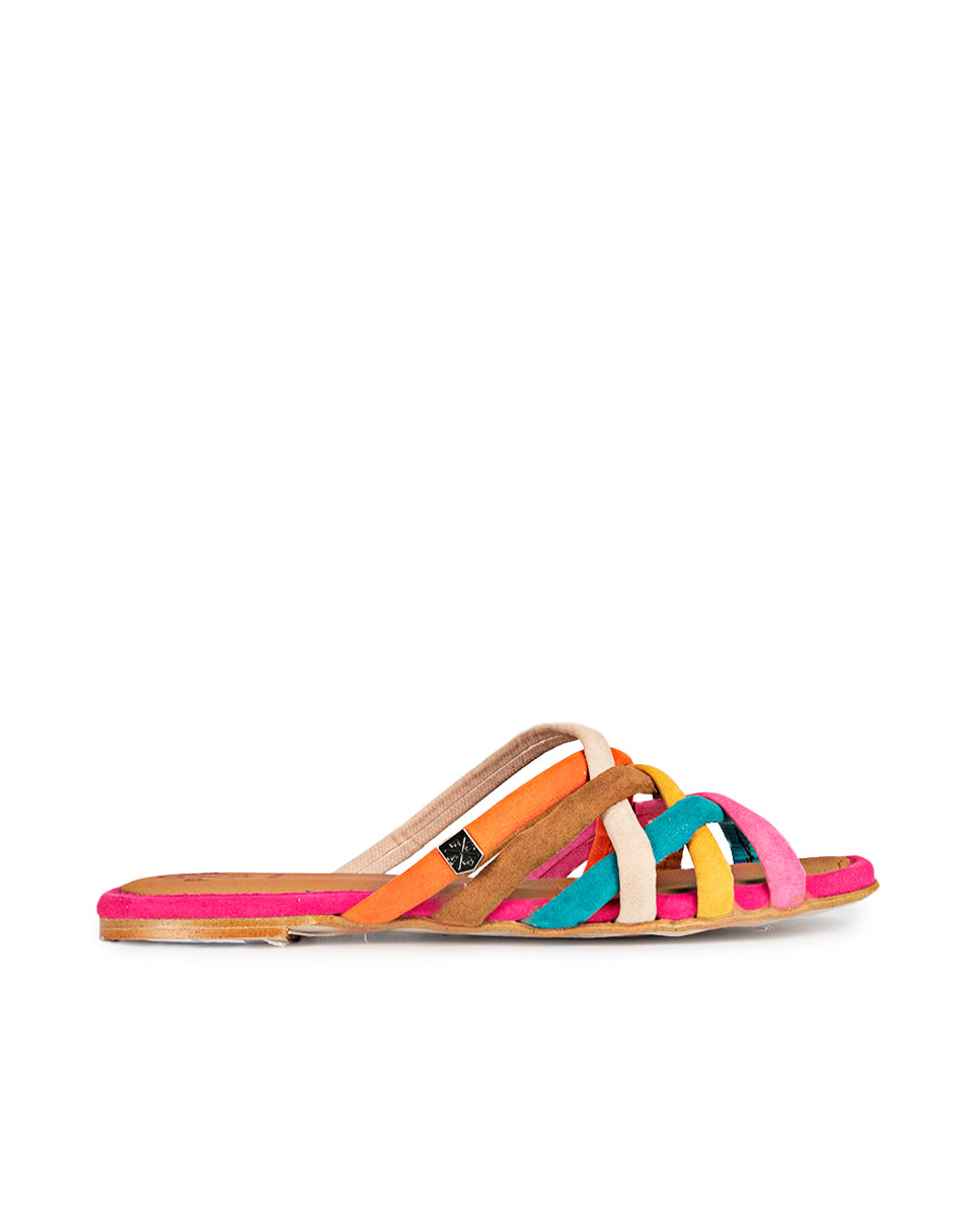 Sandalia Plana Vargas Multicolor 35