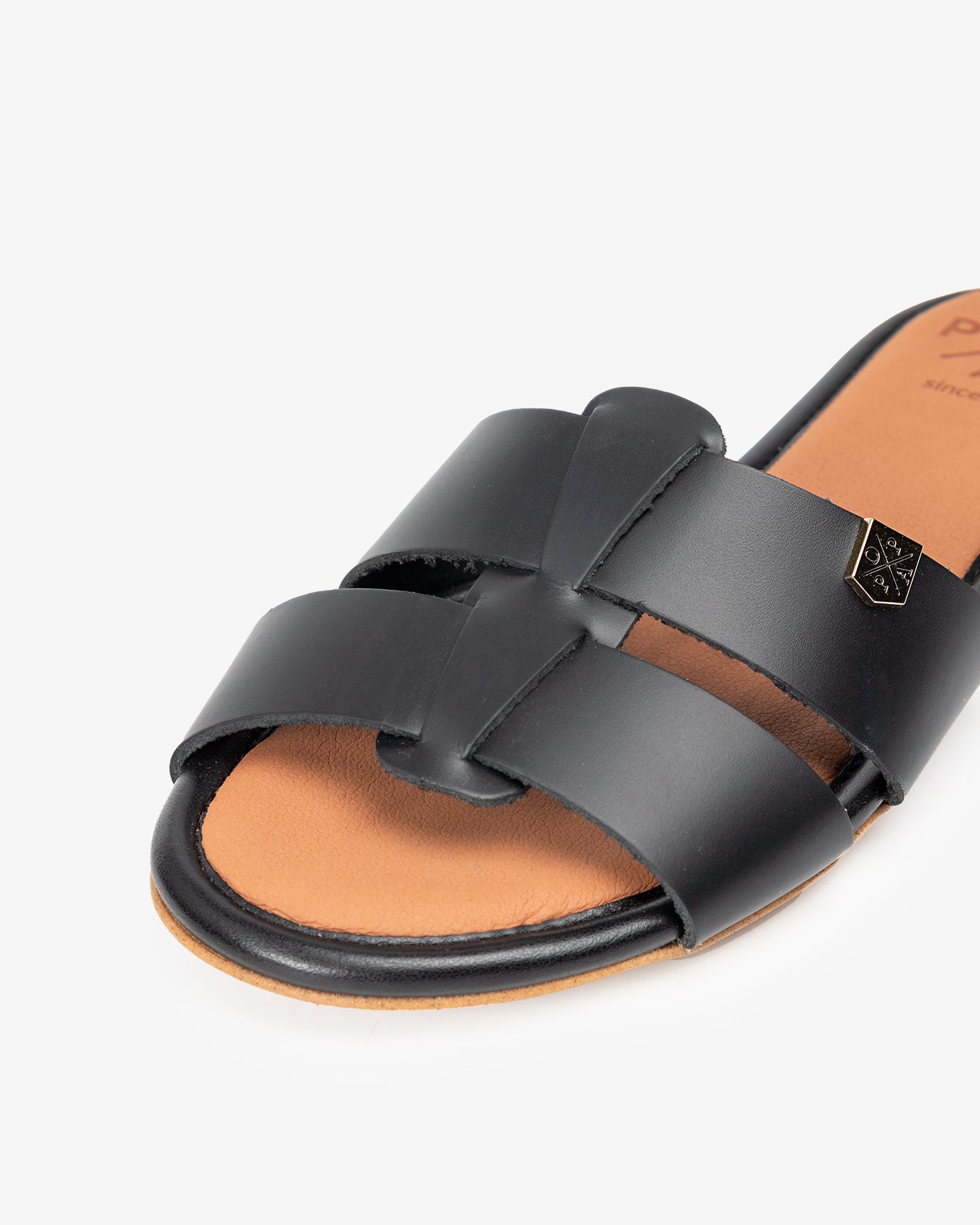 Popa Lipez Sandalias Imitacion Popa Sandalia Plana Hobie Negro POPA