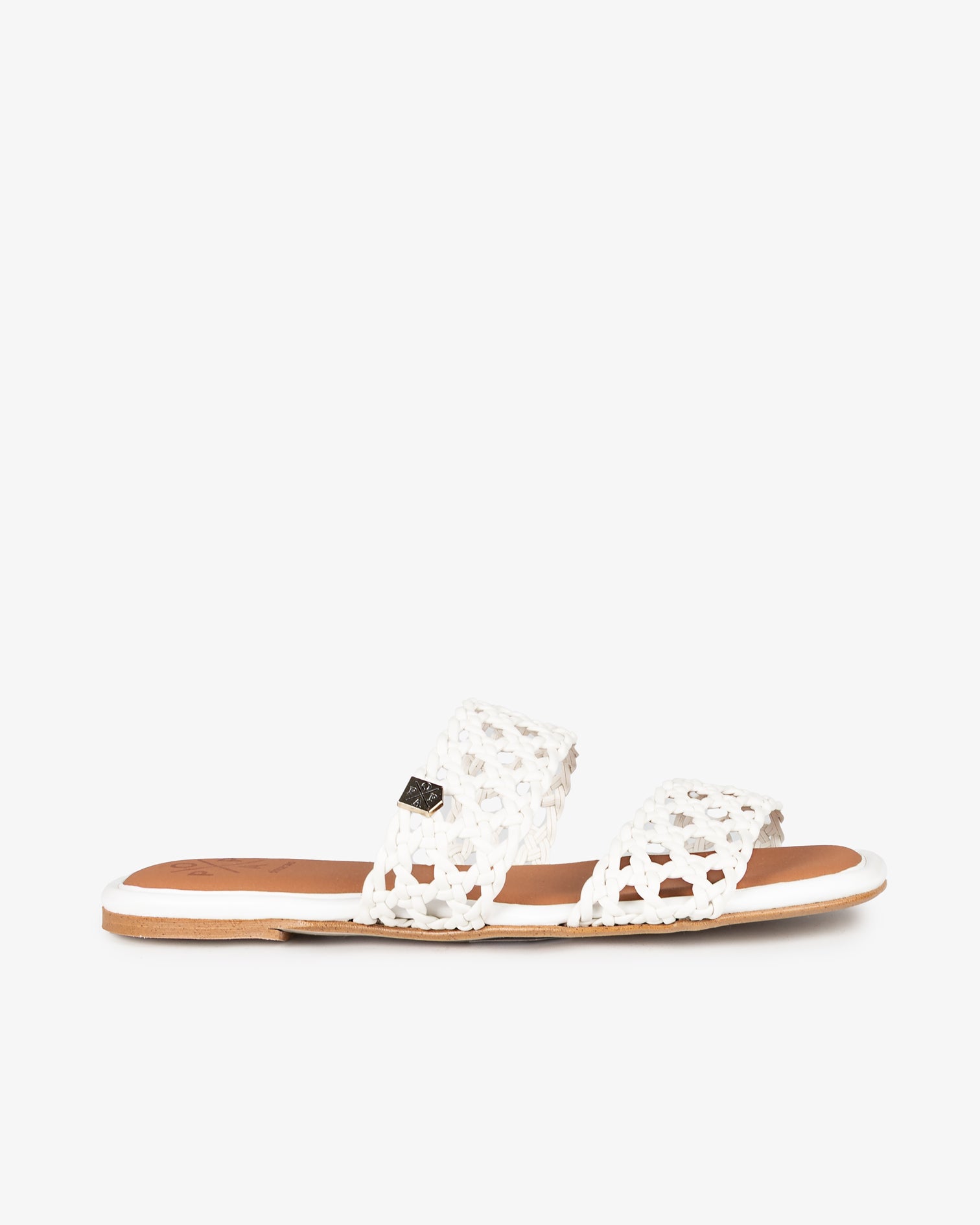 Sandalia Plana Surin Croche Blanco