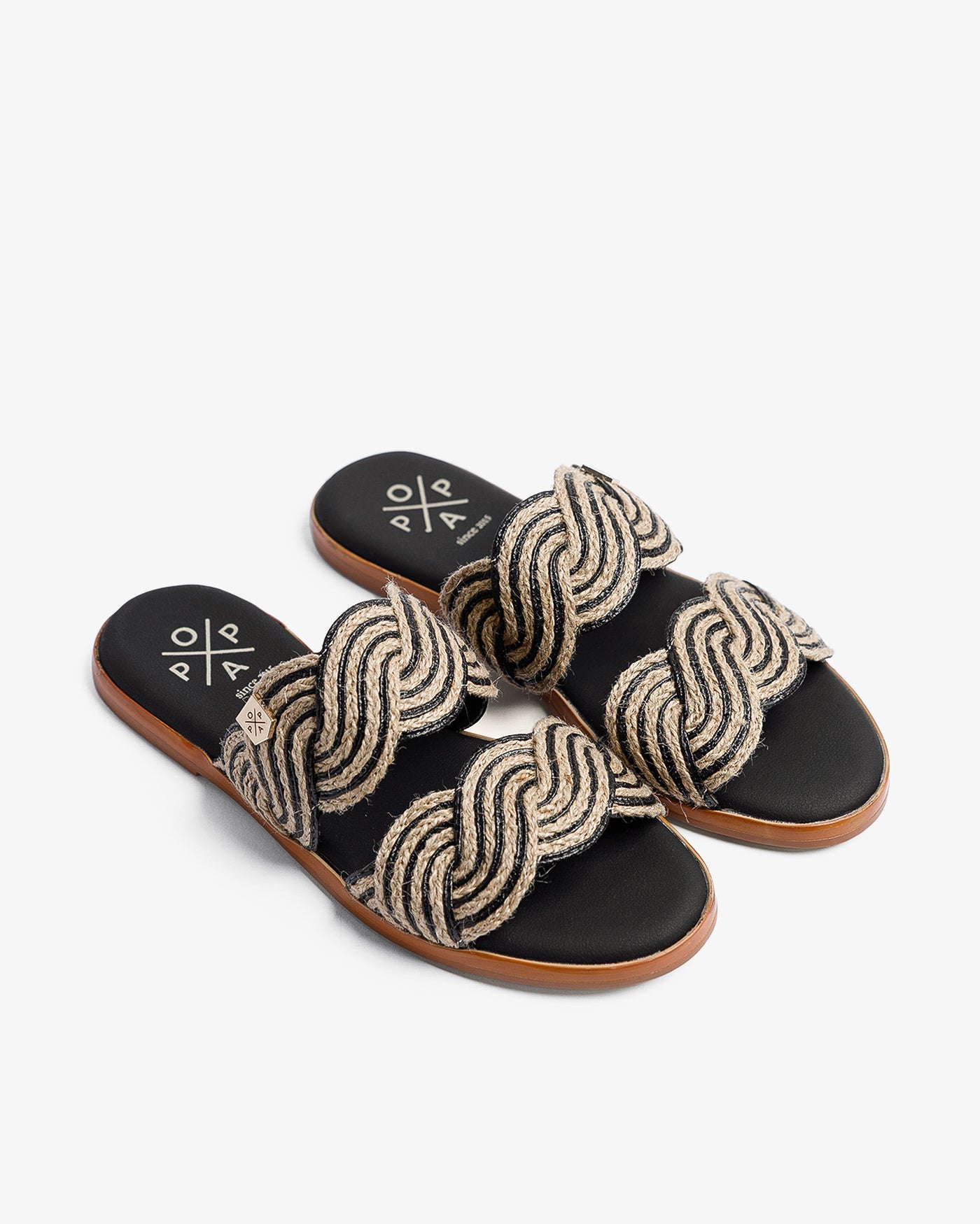 Sandalia Clicos Yute Negro 35