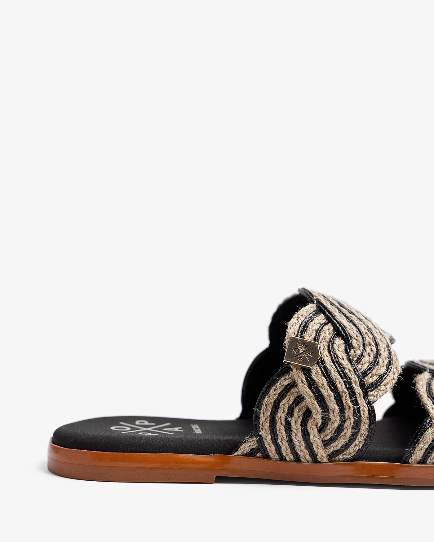 Sandalia Clicos Yute Negro 35