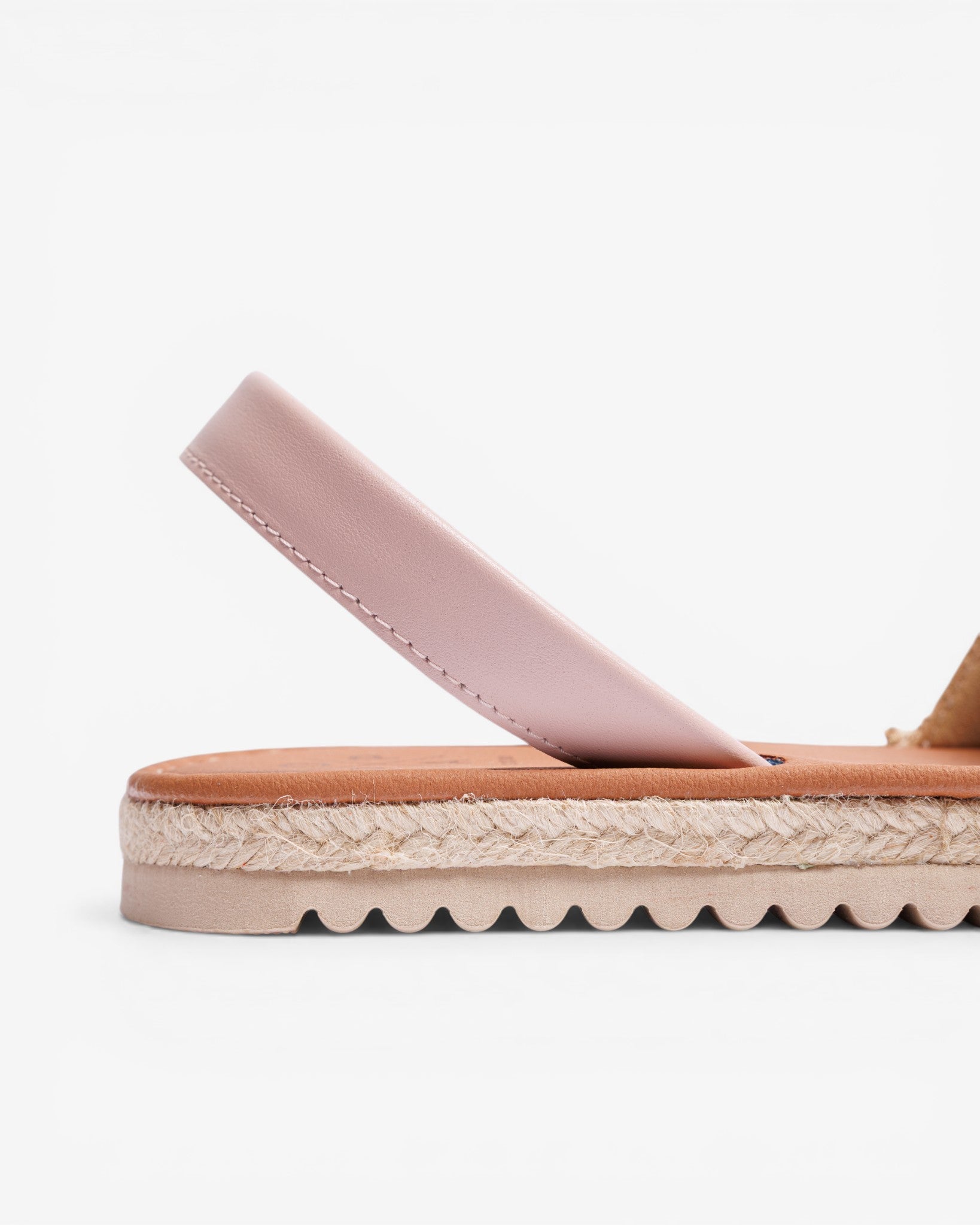 Menorquina Plana Samena Rafia Marinera Pink Gold