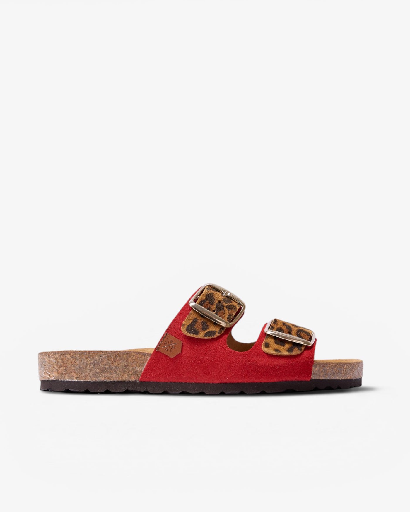 Menorquina Plataforma Soux Leopardo Leopardo Rojo