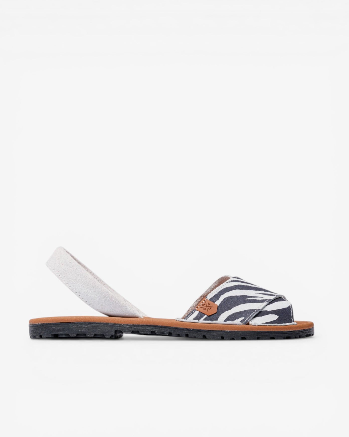 Menorquina Plana Lunaire Zebra Blanco & Negro