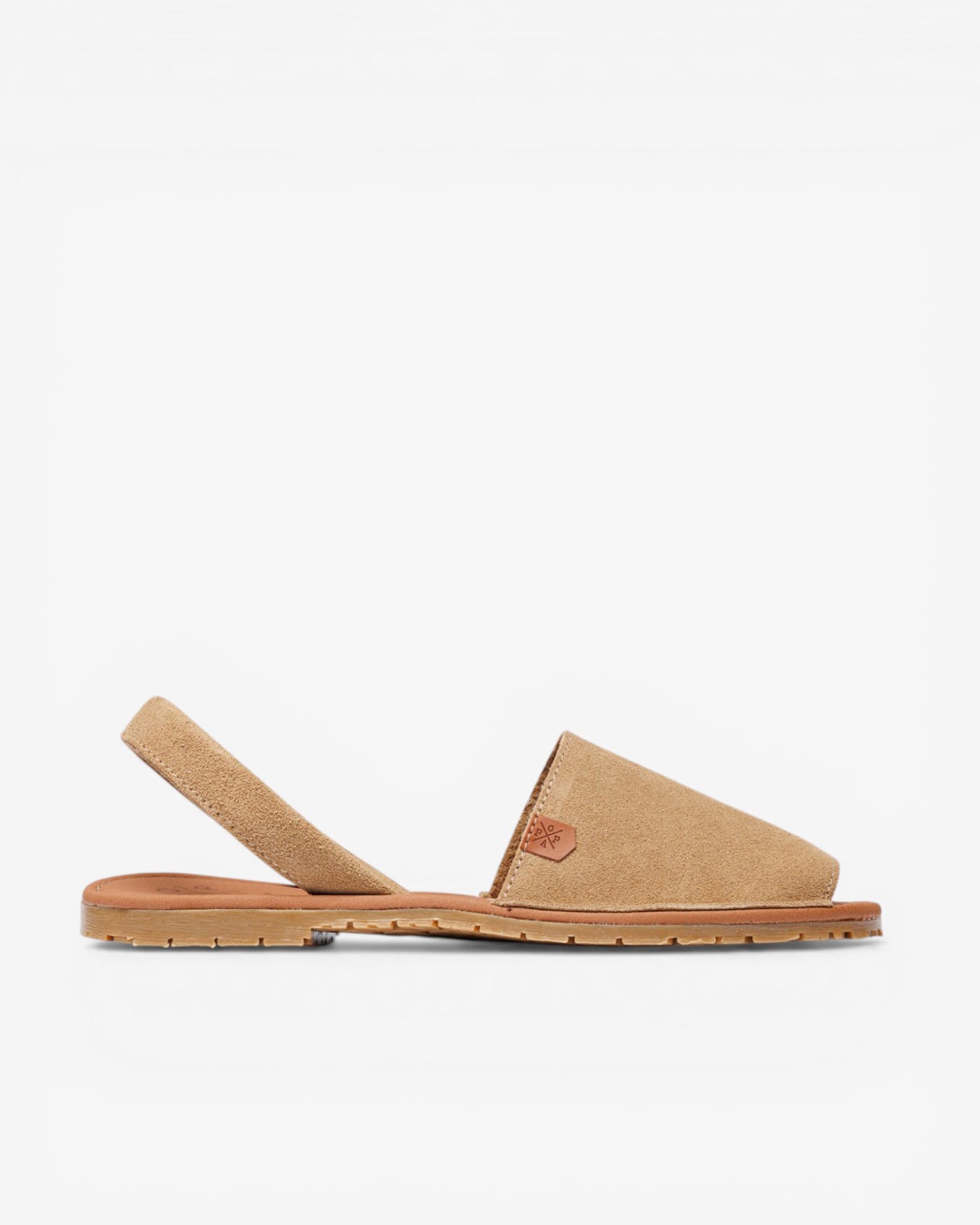 Menorquine plate California Homme en croûte de cuir sable 