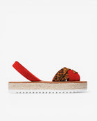 Menorquina Plataforma Giulia Leopardo Leopardo