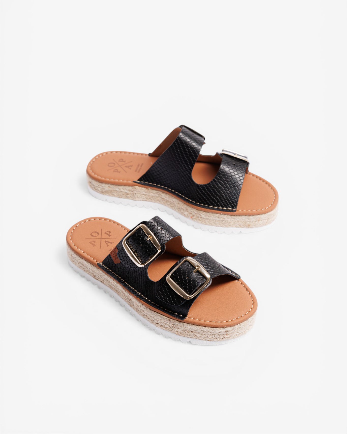 Menorquina Plataforma Morell Snake Negro