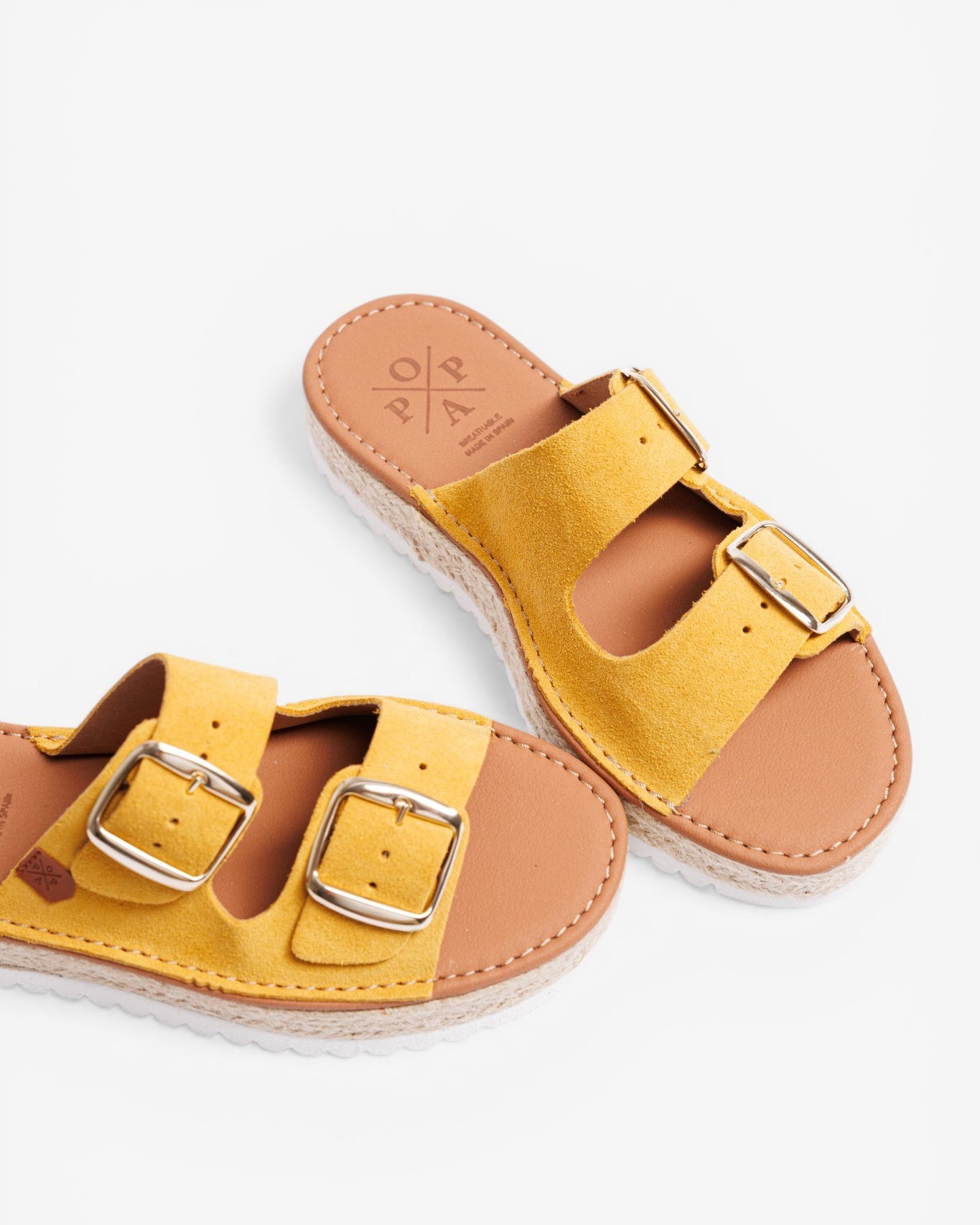 Menorquina Plataforma Morell Serraje Ocre