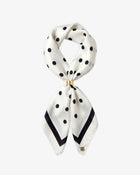 Foulard à pois blanc et noir 