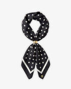 Foulard à pois noir et blanc 