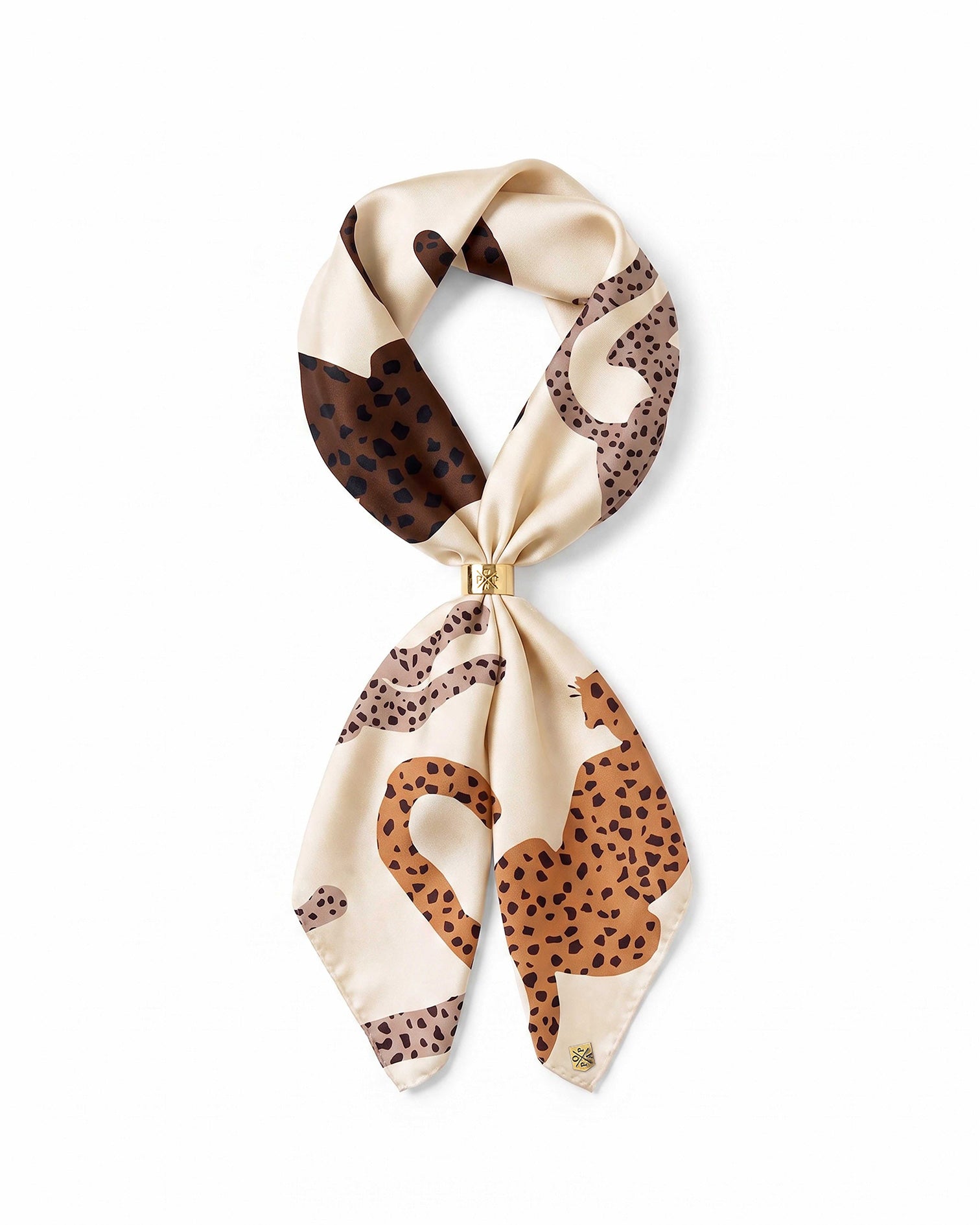 Pañuelo Animal Beige