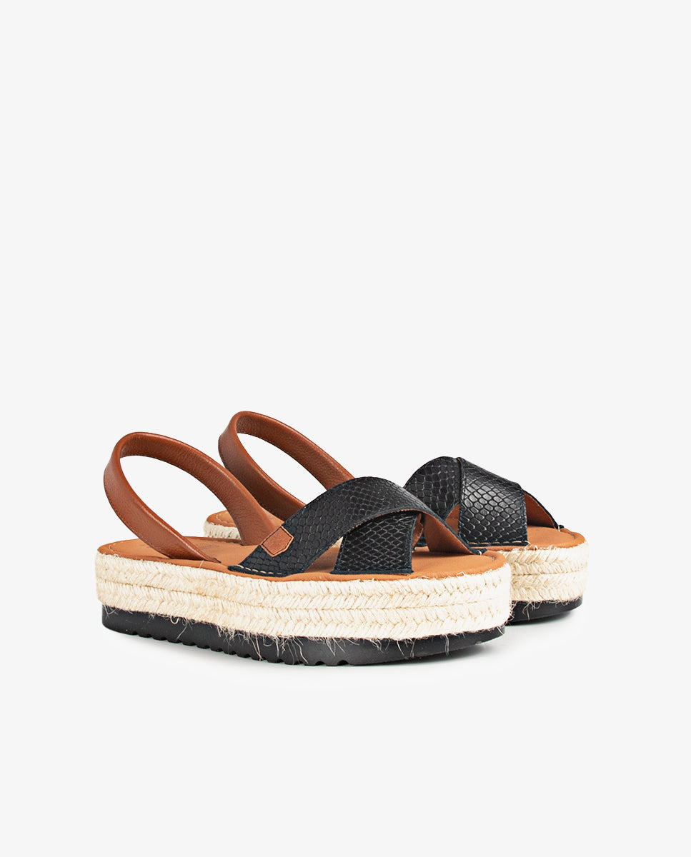 4P Oprah Bicolor Negro Sauvage