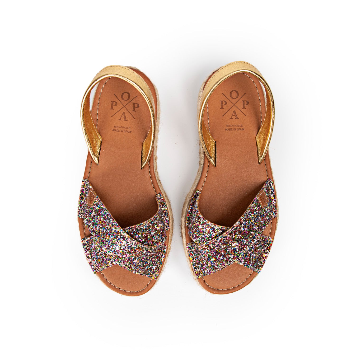 Menorca Plataforma Oprah Glitter Multi