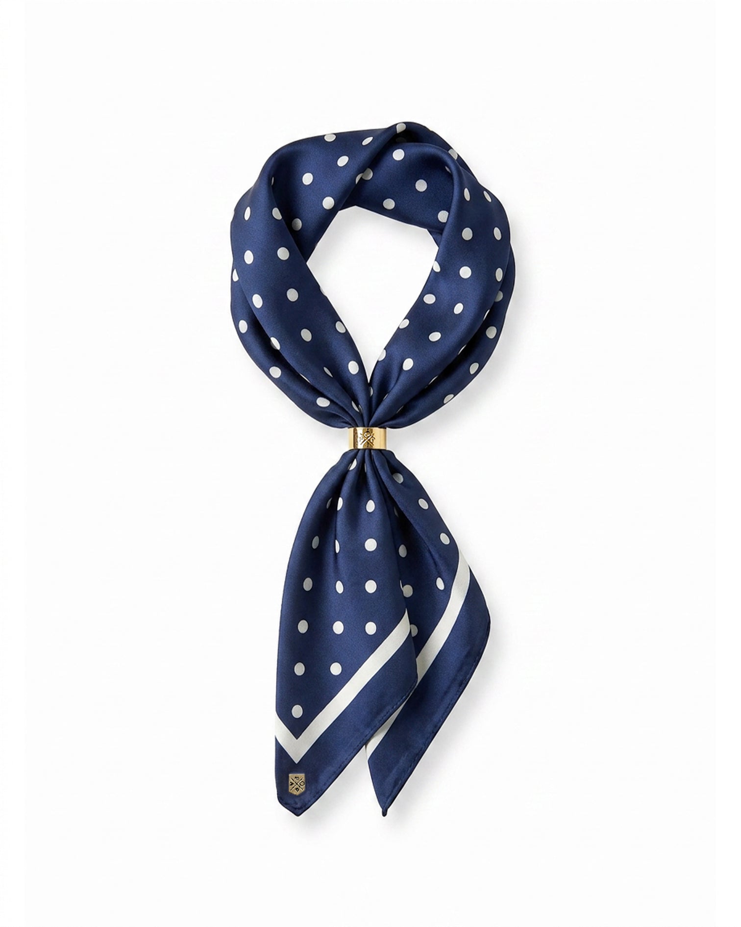 Pañuelo Lunares Azul y Blanco