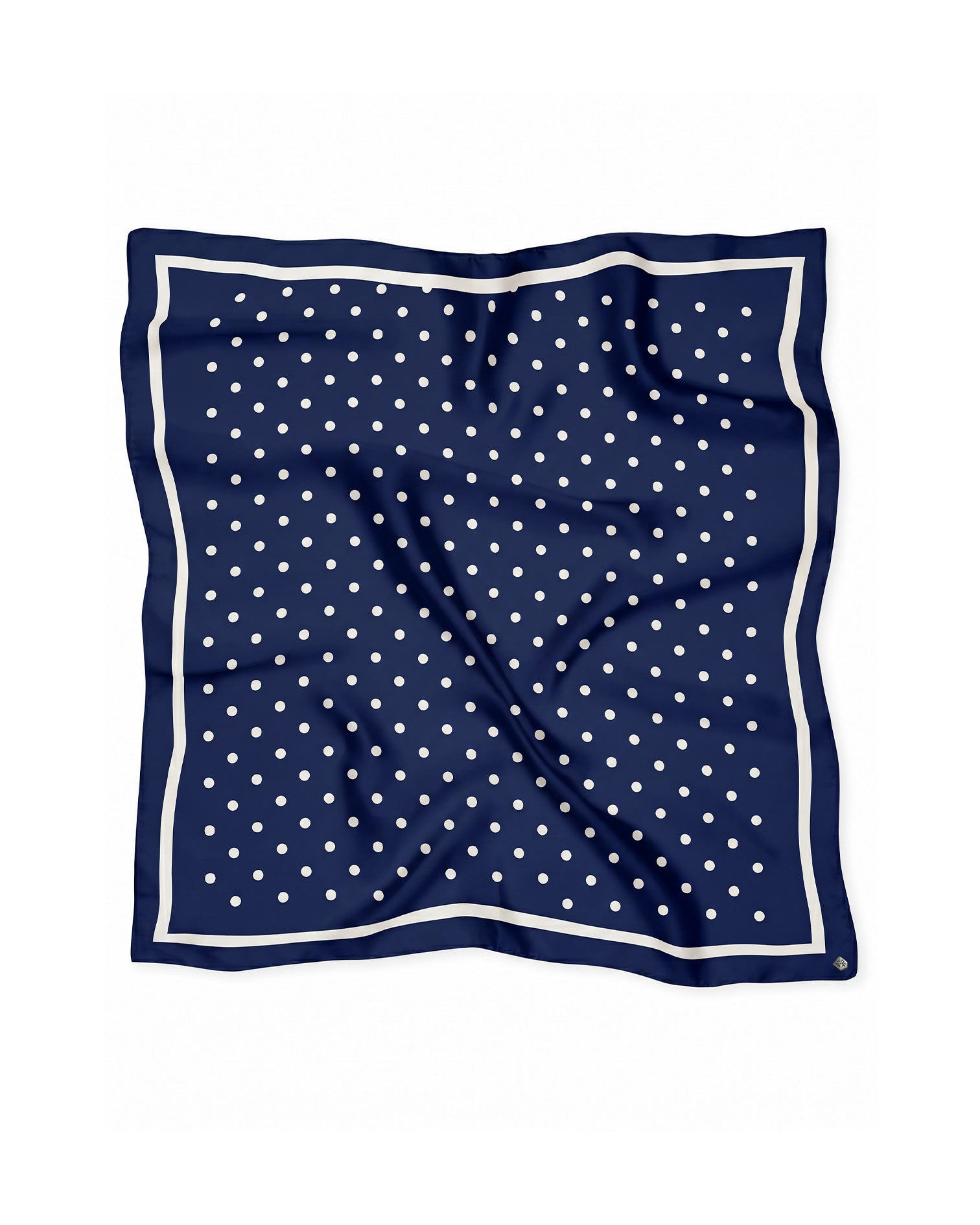 Pañuelo Lunares Azul y Blanco