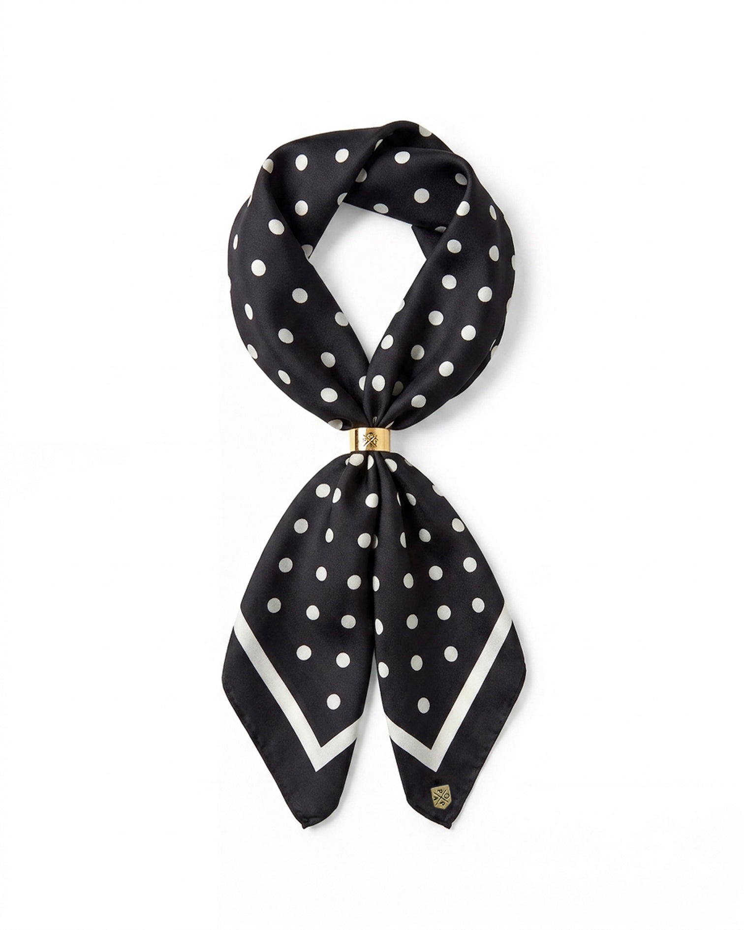 Pañuelo Lunares Negro y Blanco