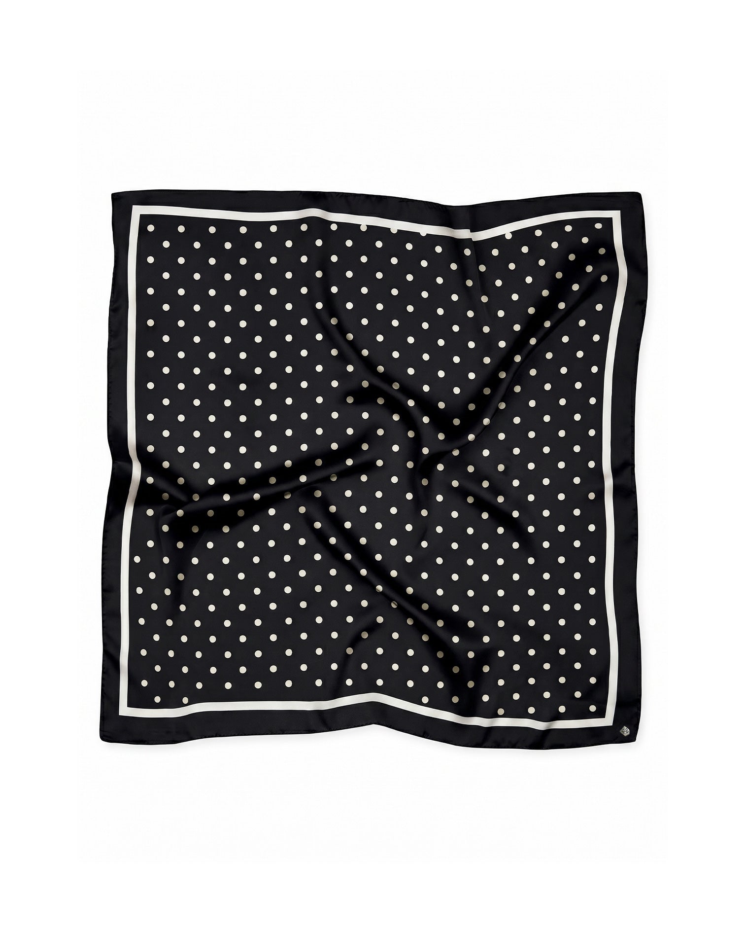 Pañuelo Lunares Negro y Blanco