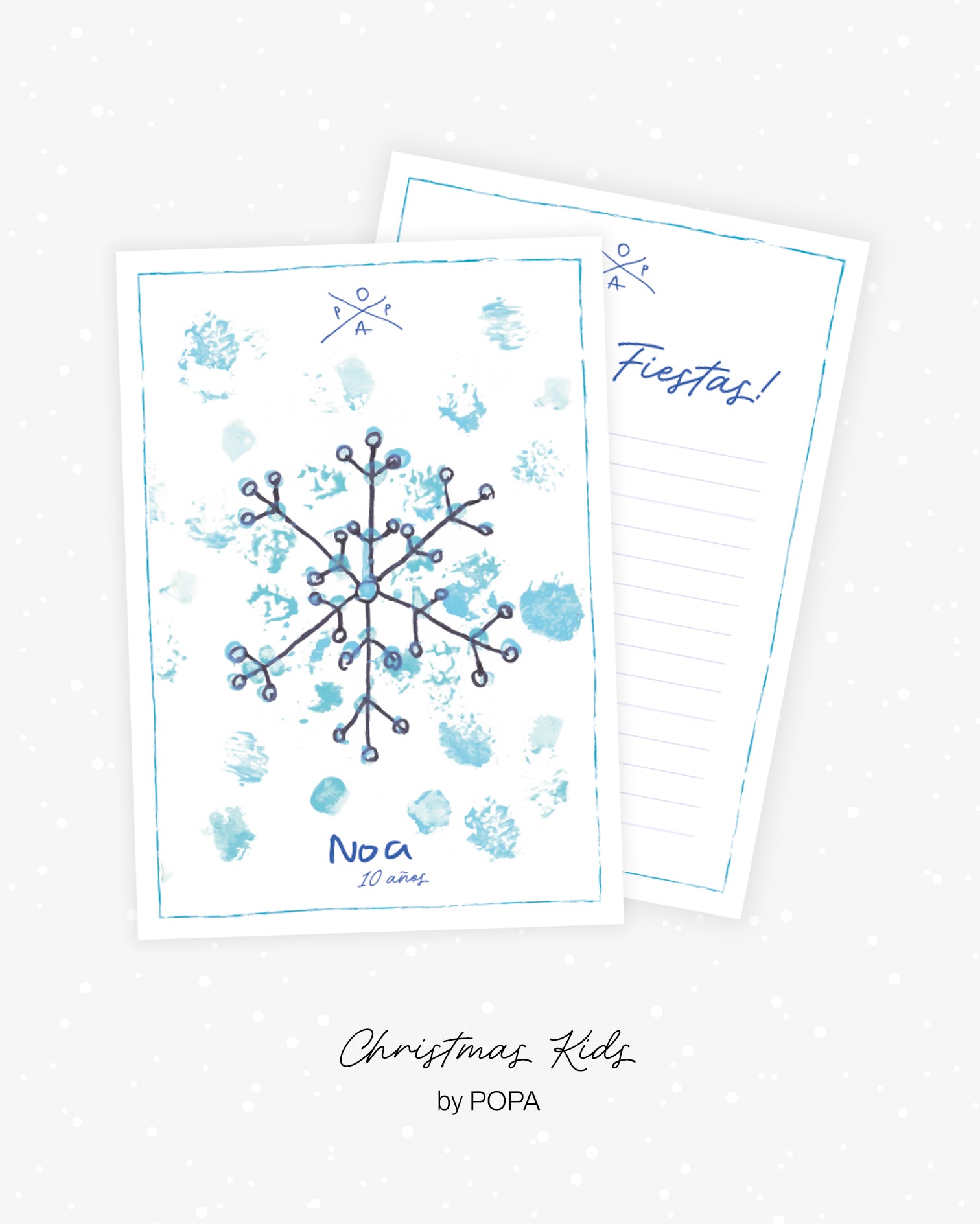 Postal Copo de Navidad (Noa, 10 años)