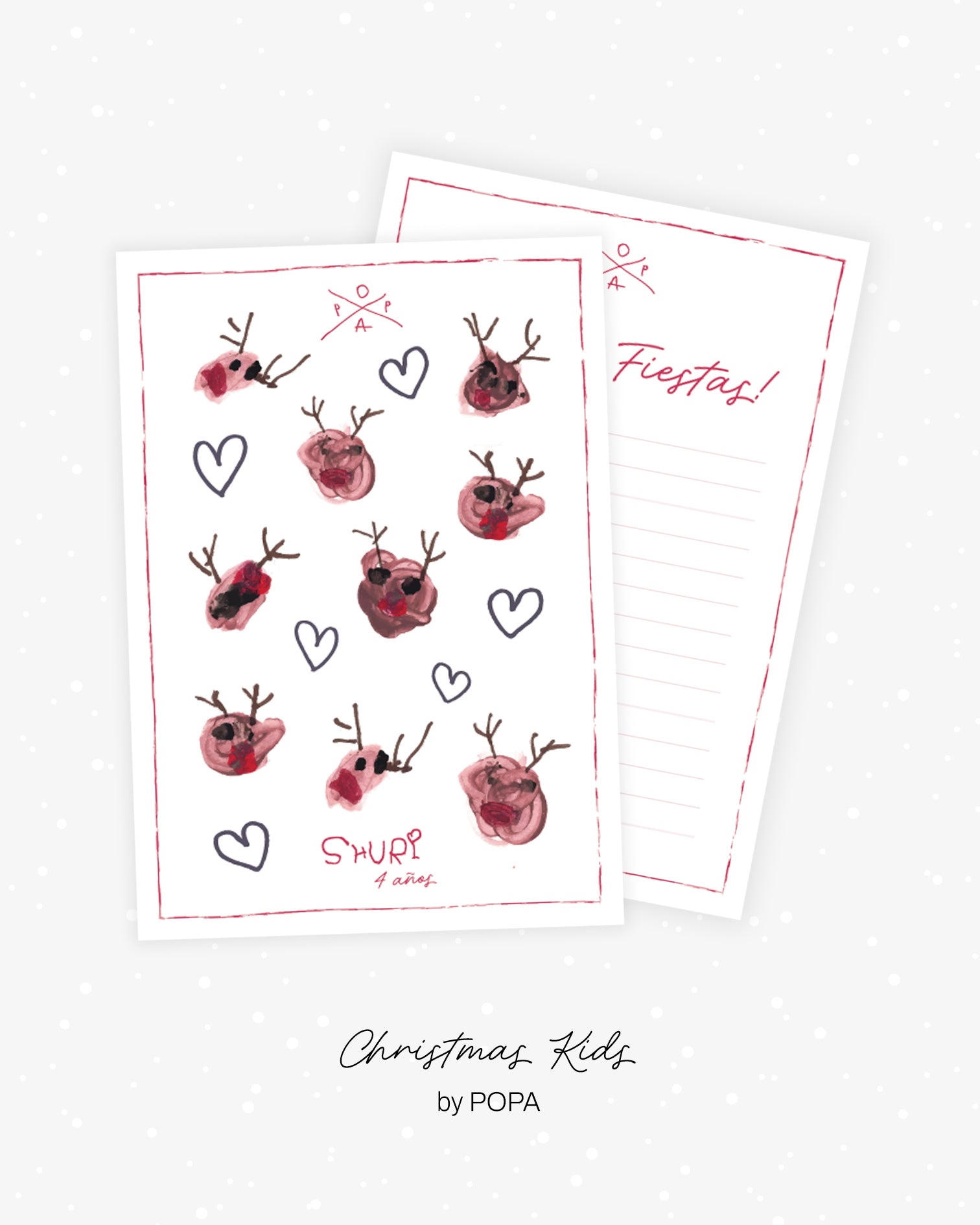 Postal Renos Navideños (Shuri, 4 años)