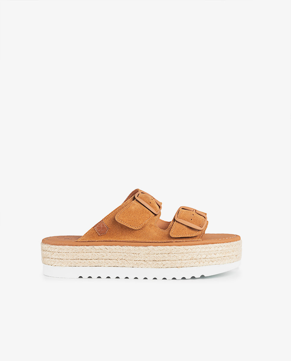 Menorquina Platform Collao Split Leather