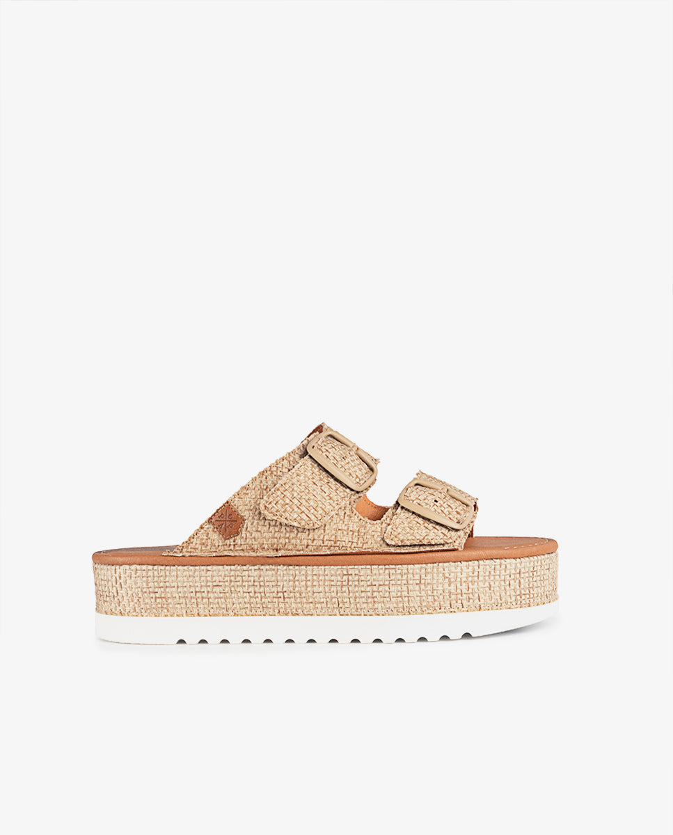 Menorquina Platform Collao Havana Beige