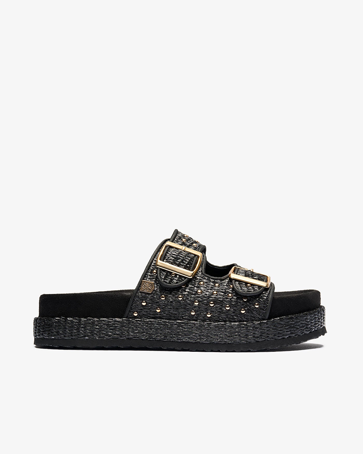 Sandale Xago Raphia Noir 