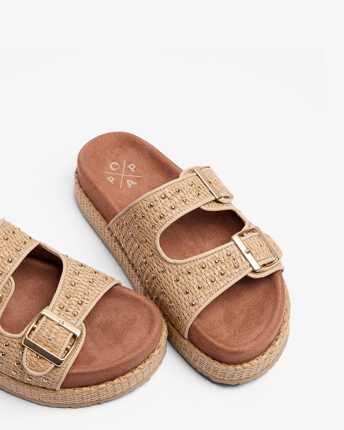 Sandale Xago Raphia Beige 35