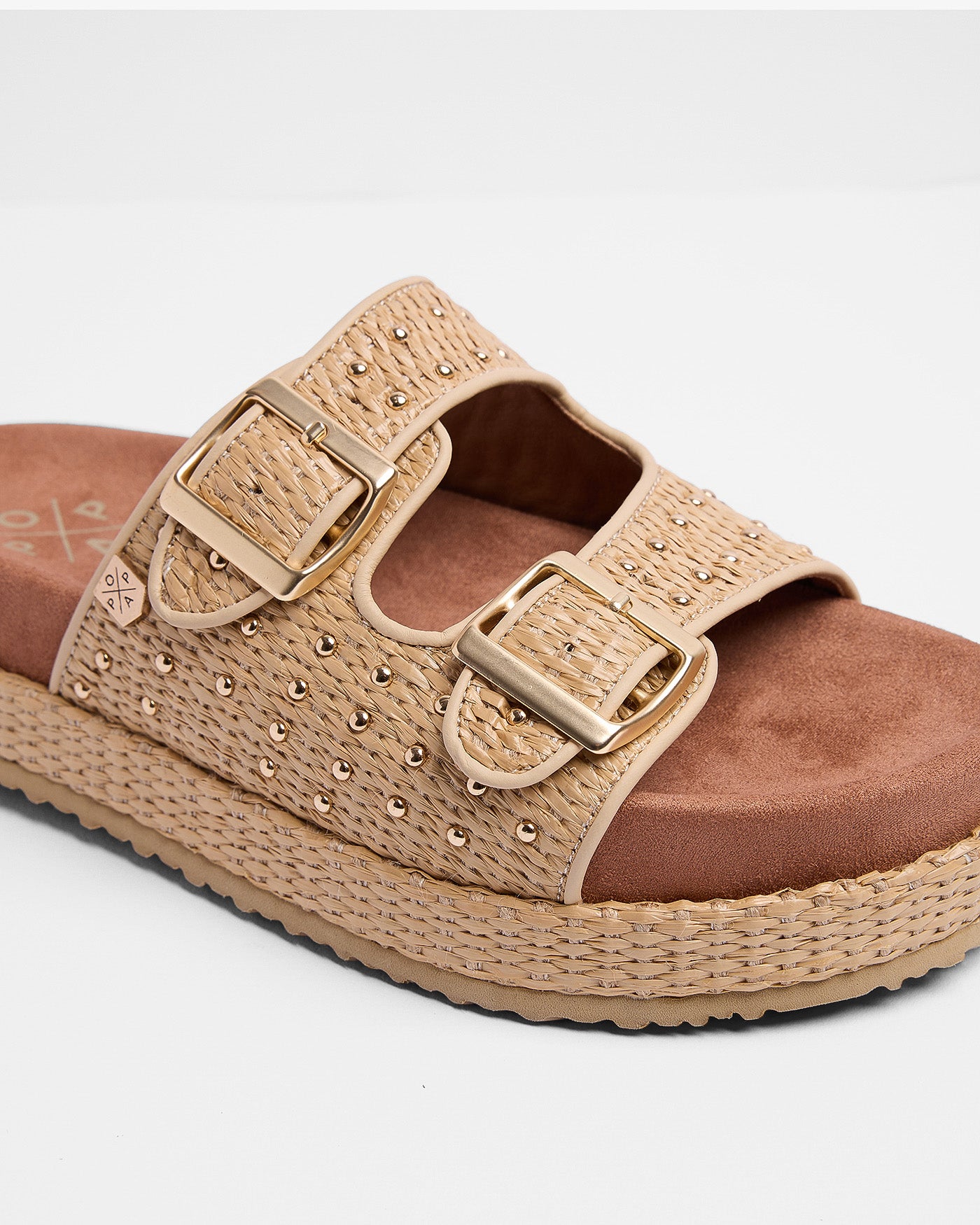 Sandale Xago Raphia Beige 35