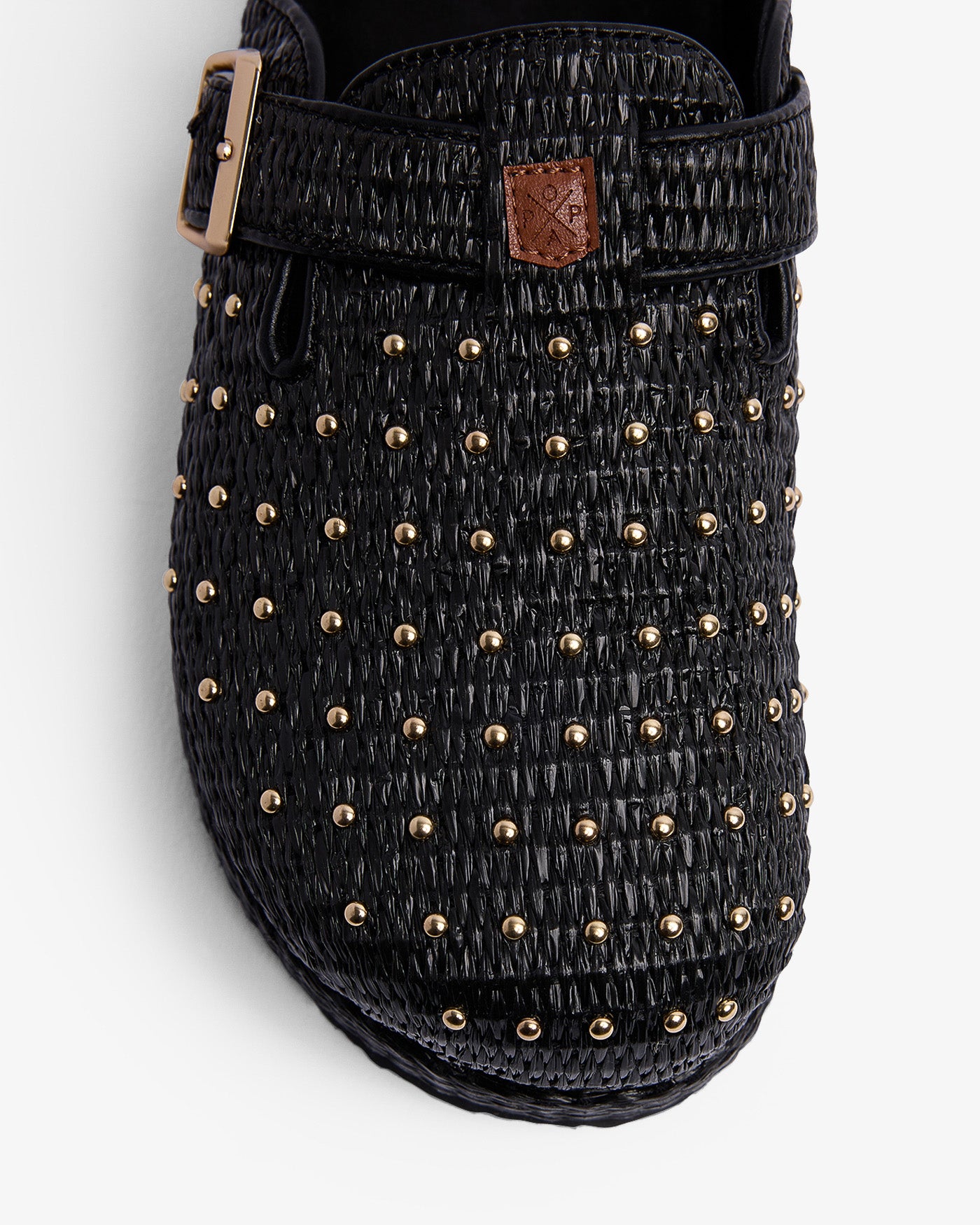 Sabot Acova en raphia noir 35