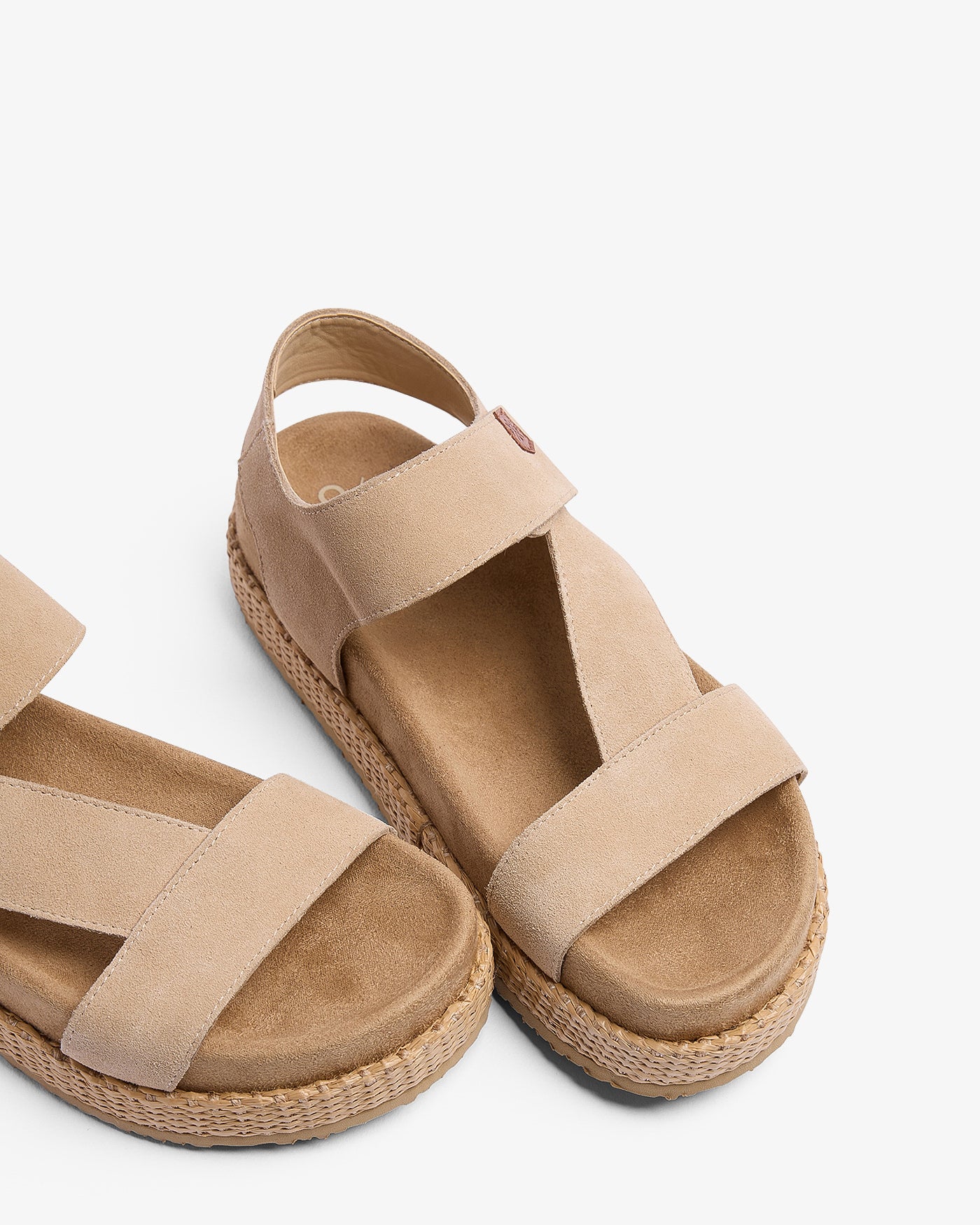 Sandale Niana en daim beige 35