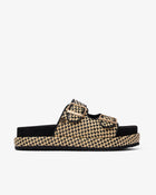 Sandale Xago Galles Raphia Noir 