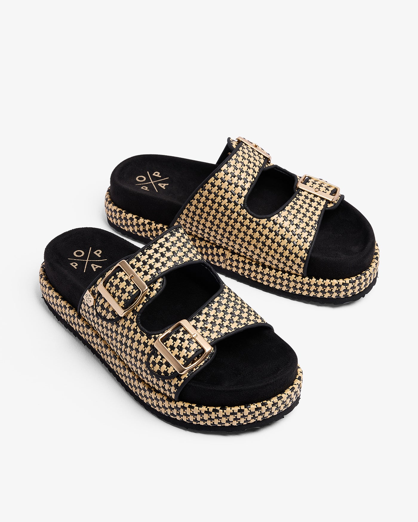 Sandale Xago Galles Raphia Noir 35