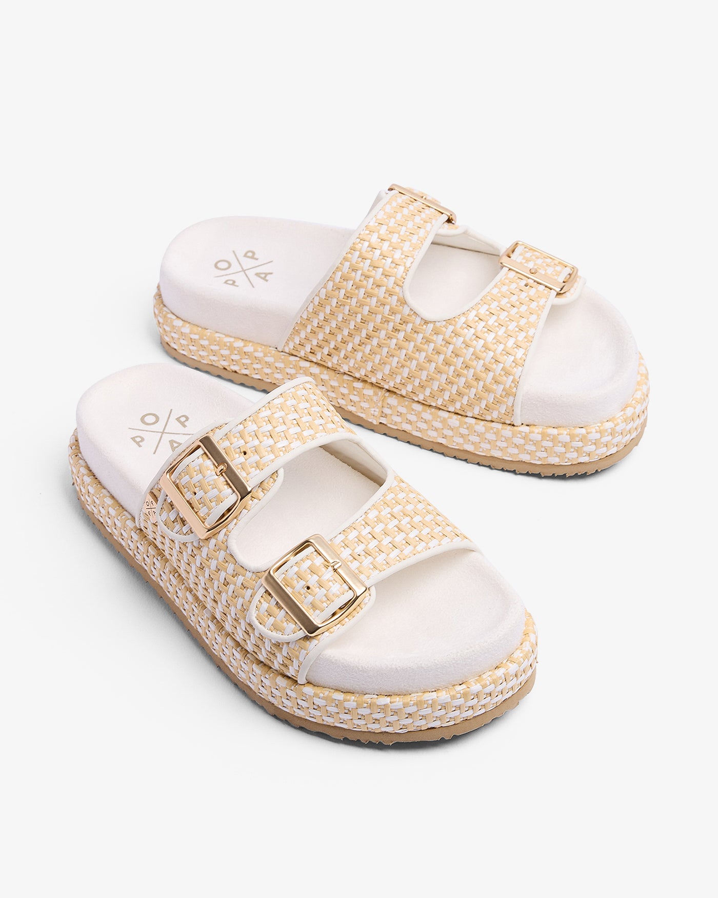 Sandale Xago Galles Raphia Blanc 35