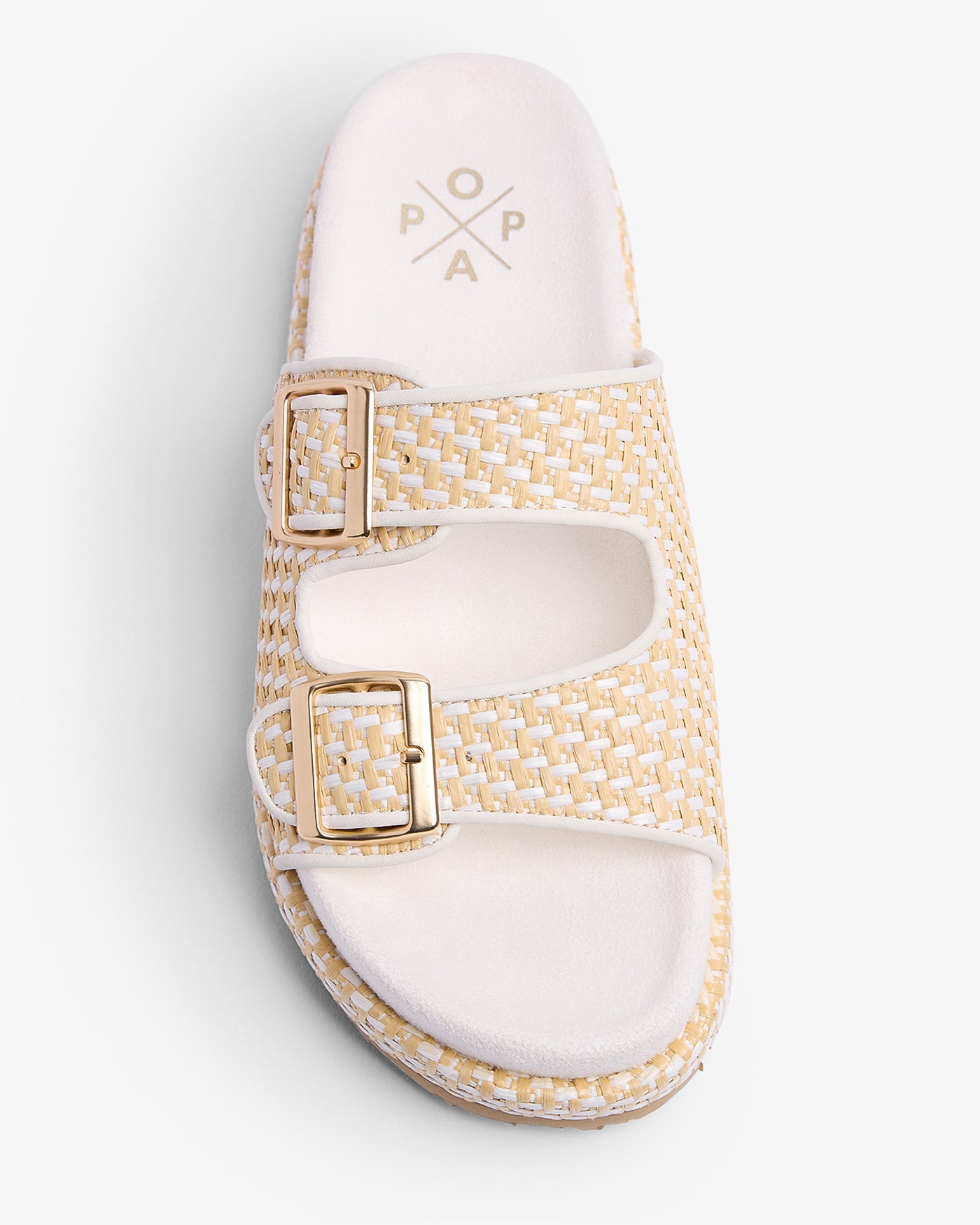 Sandale Xago Galles Raphia Blanc 35